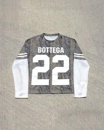 Color Blocked Fake Two Round Neck Hoodies