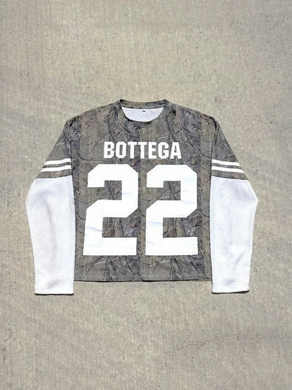 Color Blocked Fake Two Round Neck Hoodies